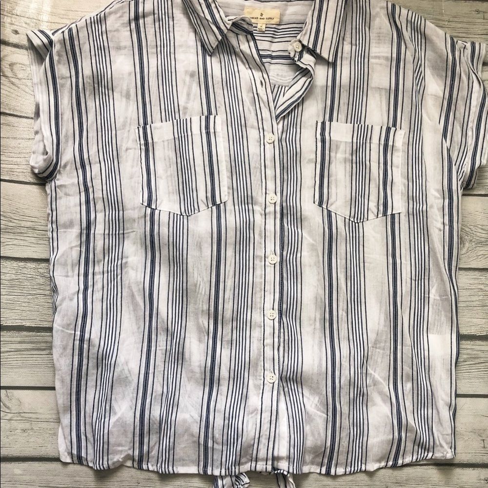 Thread And Supply Button Down Top- Medium - image 4